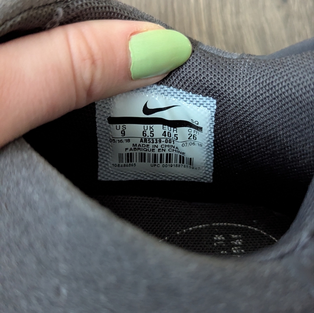 Nike Air Force 1 AF-1 Suede Gray Sage Sneakers - Picture 4 of 8